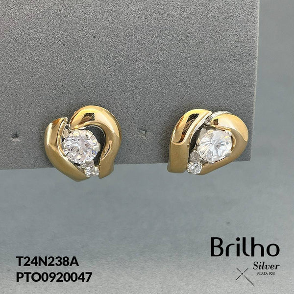 T24N238A TOPO CON CIRCîN ORO PLATA