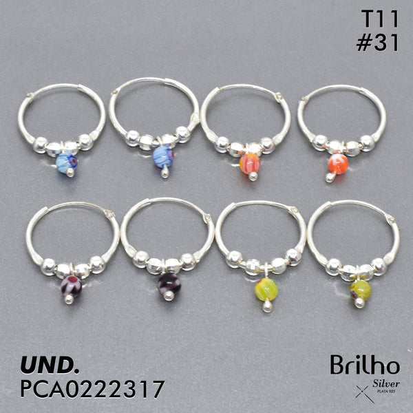 T11N031 CANDONGA BALINES Y PIEDRA MINI GRABADA