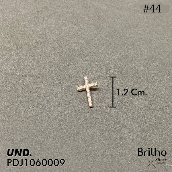 CDJ0044 DIJE CRUZ ORO ROSA