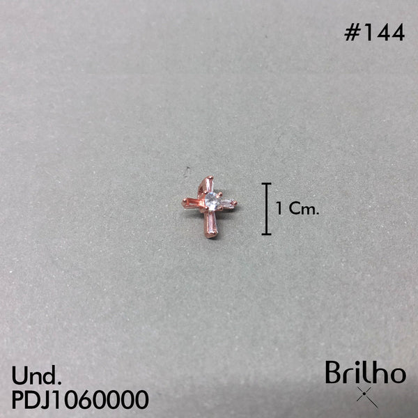 CDJ0144 DIJE CRUZ ORO ROSA