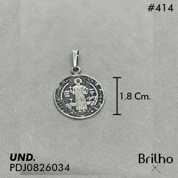 CDJ0414 DIJE SAN BENITO GRANDE ENVEJECIDO