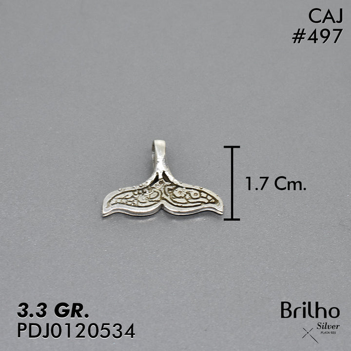 CDJ0497 DIJE COLA DE SIRENA ENVEJECIDO