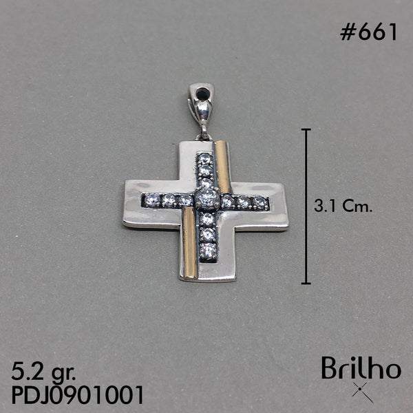 CDJ0661 DIJE CRUZ ENVEJECIDO