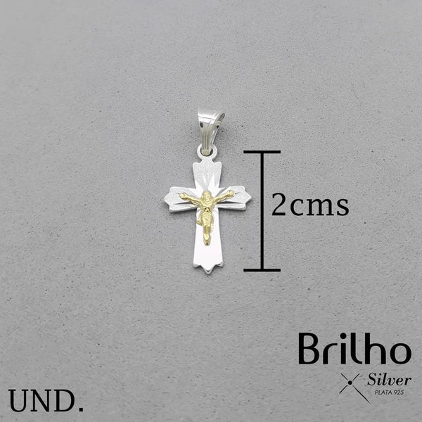 CDJ0670 DIJE CRISTO PEQUE„O ORO PLATA