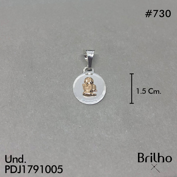 CDJ0730 DIJE ANGELITO ORO PLATA