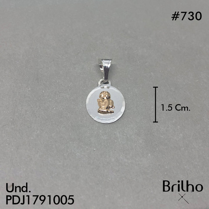 CDJ0730 DIJE ANGELITO ORO PLATA