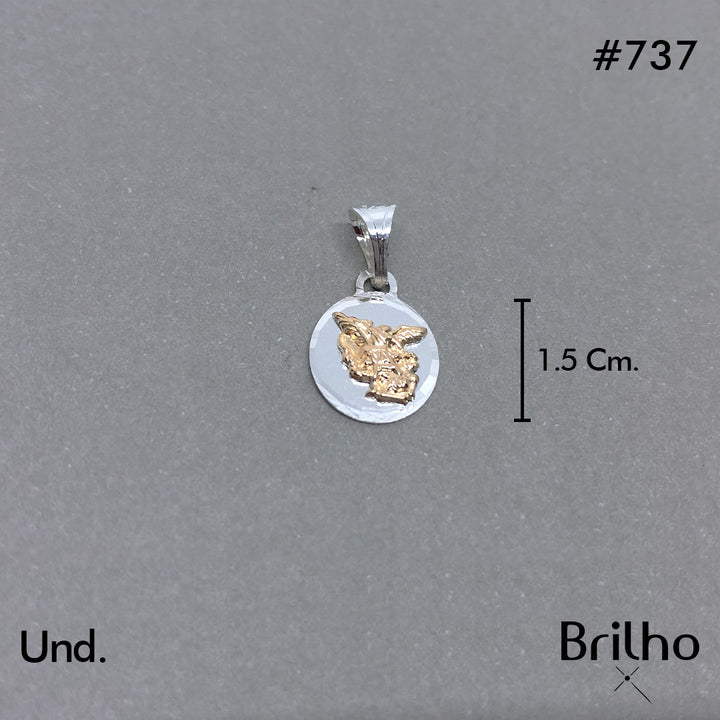 CDJ0737 DIJE SAN MIGUEL ARCANGEL ORO PLATA