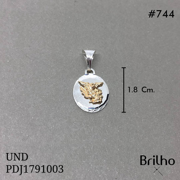 CDJ0744 DIJE SAN MIGUEL ARCANGEL ORO PLATA