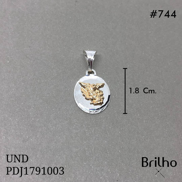 CDJ0744 DIJE SAN MIGUEL ARCANGEL ORO PLATA