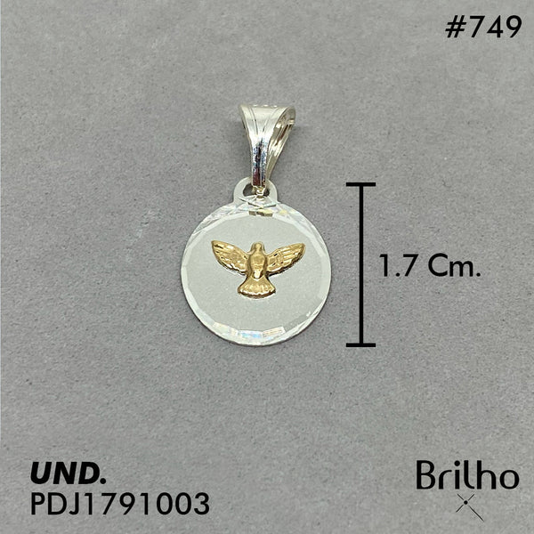 CDJ0749 DIJE ESPIRITU SANTO ORO PLATA