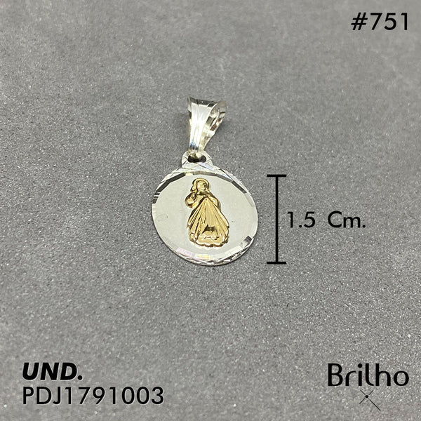 CDJ0751 DIJE SE„OR DE LA MISERICORDIA ORO PLATA