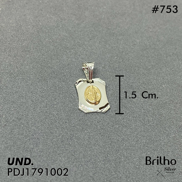 CDJ0753 DIJE MILAGROSA ORO PLATA