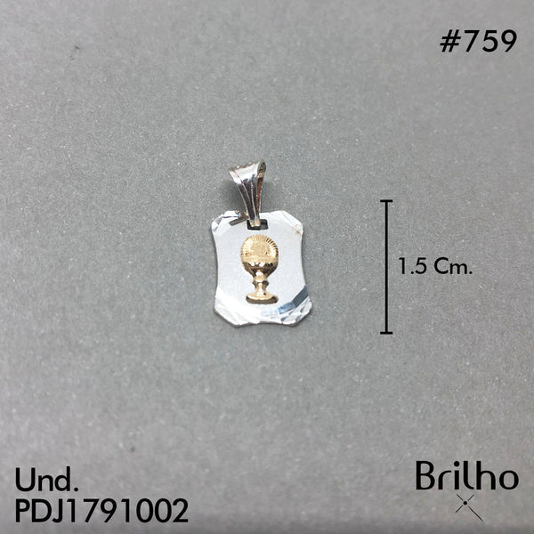 CDJ0759 DIJE COPA EN PLACA ORO PLATA
