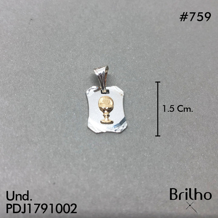 CDJ0759 DIJE COPA EN PLACA ORO PLATA