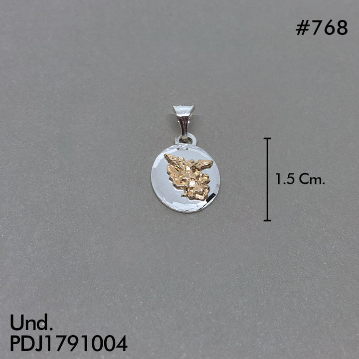 CDJ0768 DIJE SAN MIGUEL ARCANGEL ORO PLATA