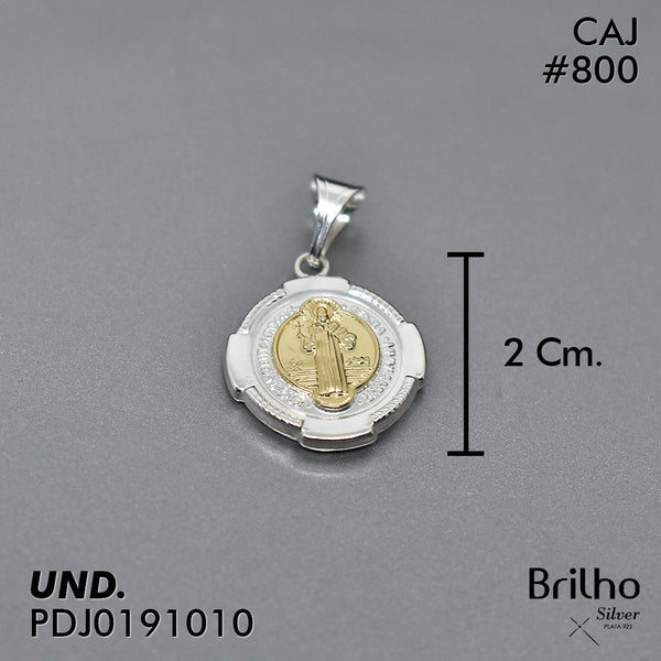 CDJ0800 DIJE SAN BENITO ORO PLATA