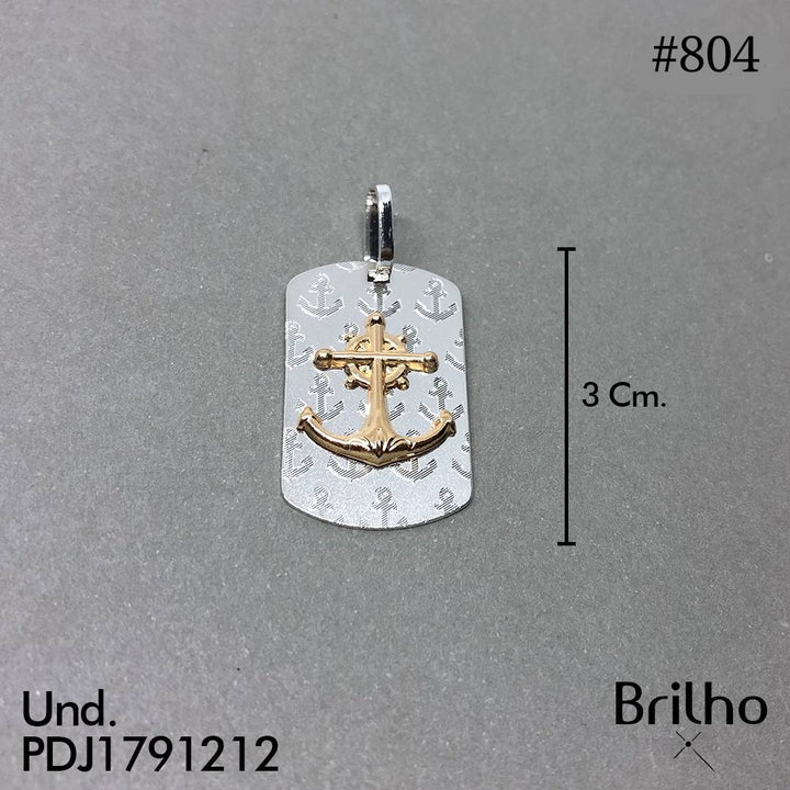 CDJ0804 DIJE ANCLA ORO PLATA