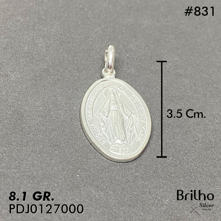 CDJ0831 DIJE VIRGEN MILAGROSA ITALIANO