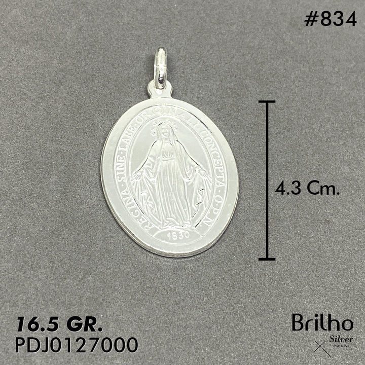 CDJ0834 DIJE VIRGEN MILAGROSA ITALIANO