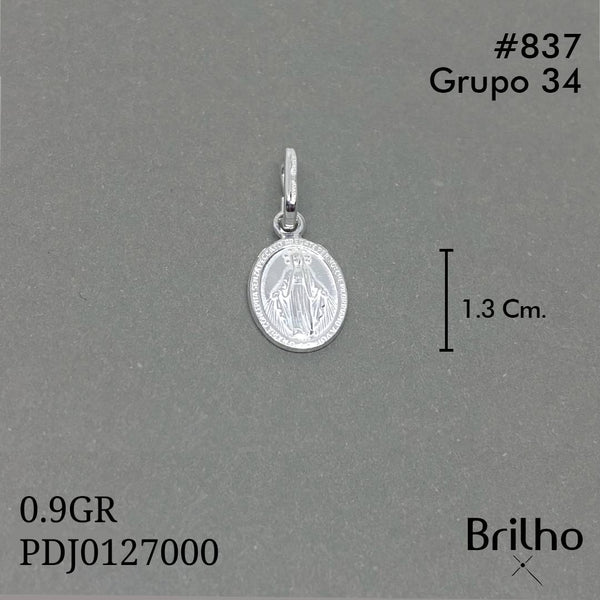 CDJ0837 DIJE VIRGEN MILAGROSA ITALIANO