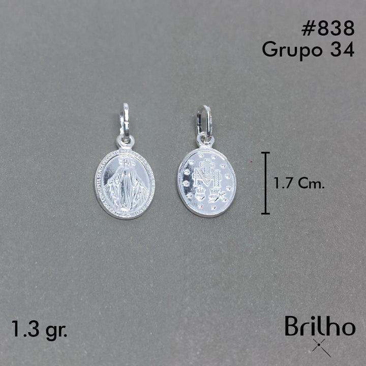 CDJ0838 DIJE VIRGEN MILAGROSA ITALIANO