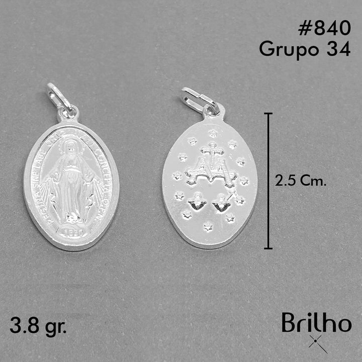 CDJ0840 DIJE VIRGEN MILAGROSA ITALIANO