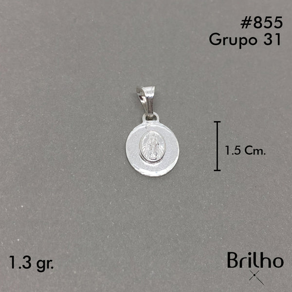 CDJ0855 DIJE VIRGEN MILAGROSA DIAMANTADO