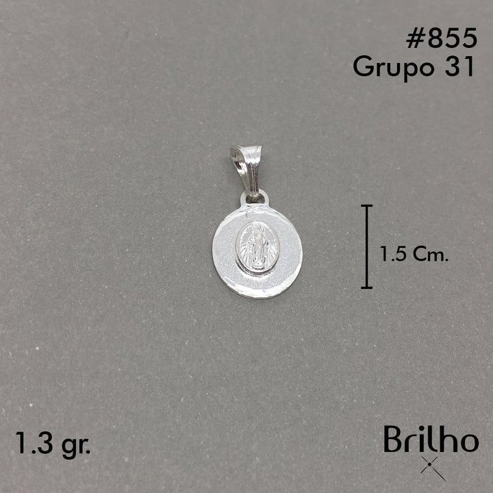 CDJ0855 DIJE VIRGEN MILAGROSA DIAMANTADO