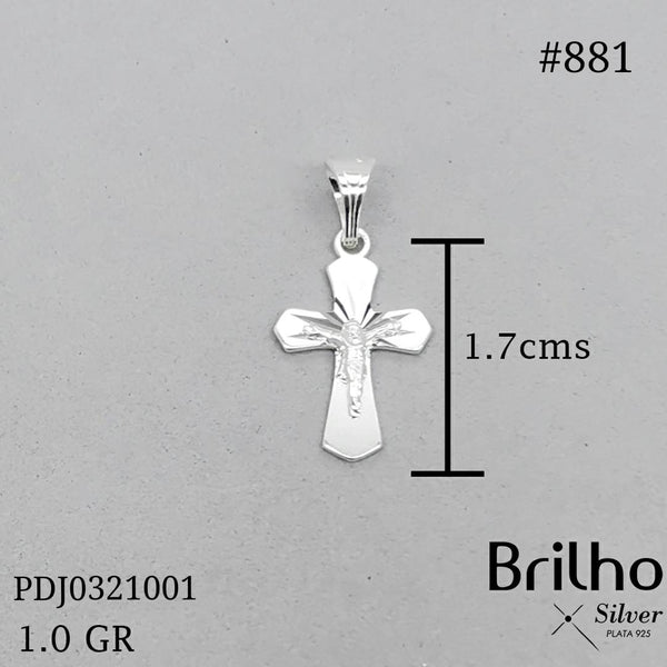 CDJ0881 DIJE CRISTO PEQUE„O DIAMANTADO