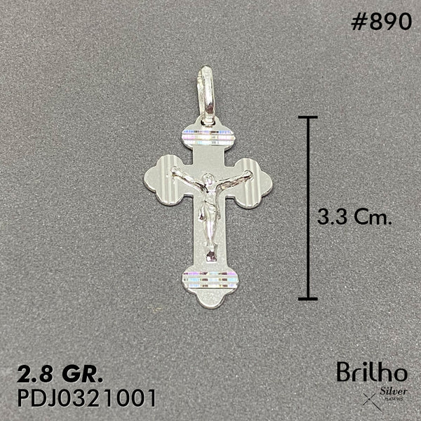 CDJ0890 DIJE CRISTO DIAMANTADO