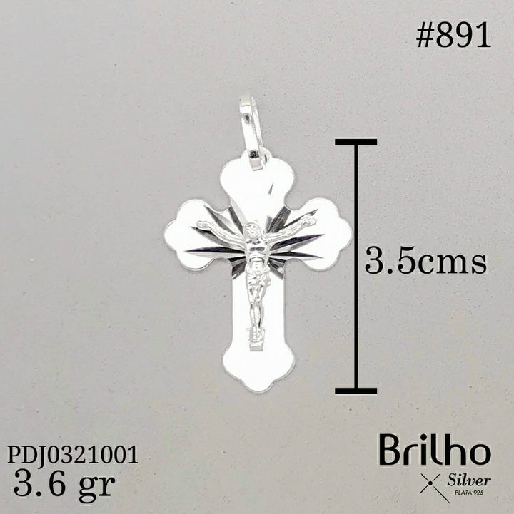 CDJ0891 DIJE CRISTO DIAMANTADO