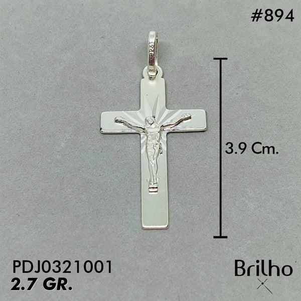 CDJ0894 DIJE CRISTO DIAMANTADO