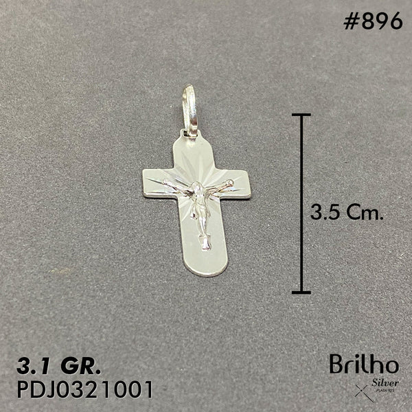 CDJ0896 DIJE CRISTO DIAMANTADO