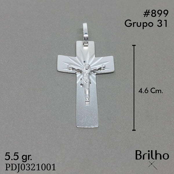 CDJ0899 DIJE CRISTO DIAMANTADO