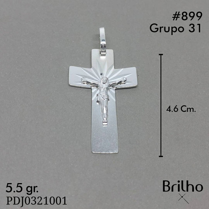 CDJ0899 DIJE CRISTO DIAMANTADO