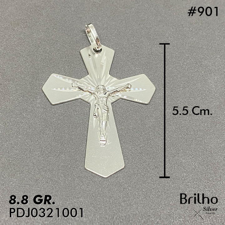 CDJ0901 DIJE CRISTO DIAMANTADO