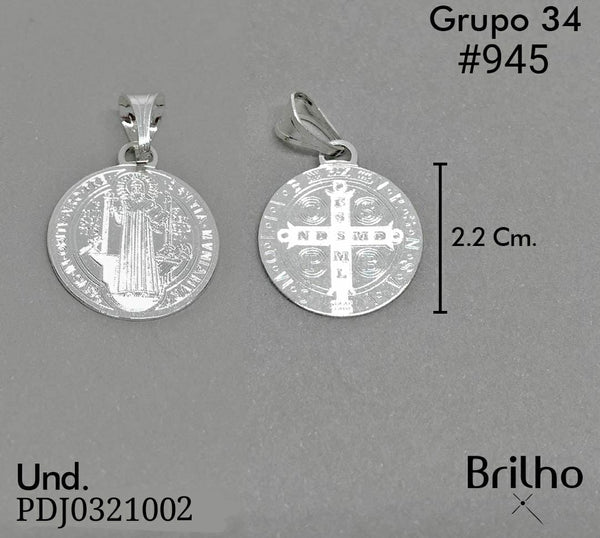 CDJ0945 DIJE SAN BENITO SOLO PLATA