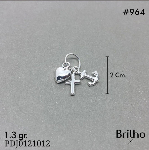 CDJ0964 DIJE TRES GRACIAS LIVIANO