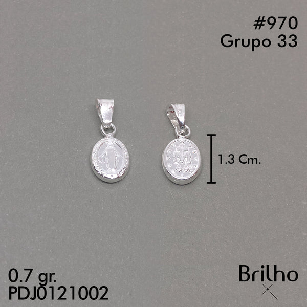 CDJ0970 DIJE VIRGEN MILAGROSA MINI NACIONAL