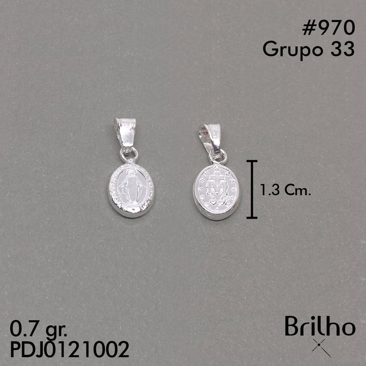 CDJ0970 DIJE VIRGEN MILAGROSA MINI NACIONAL