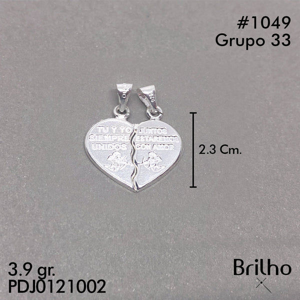 CDJ1049 DIJE CORAZON PARTIDO NACIONAL