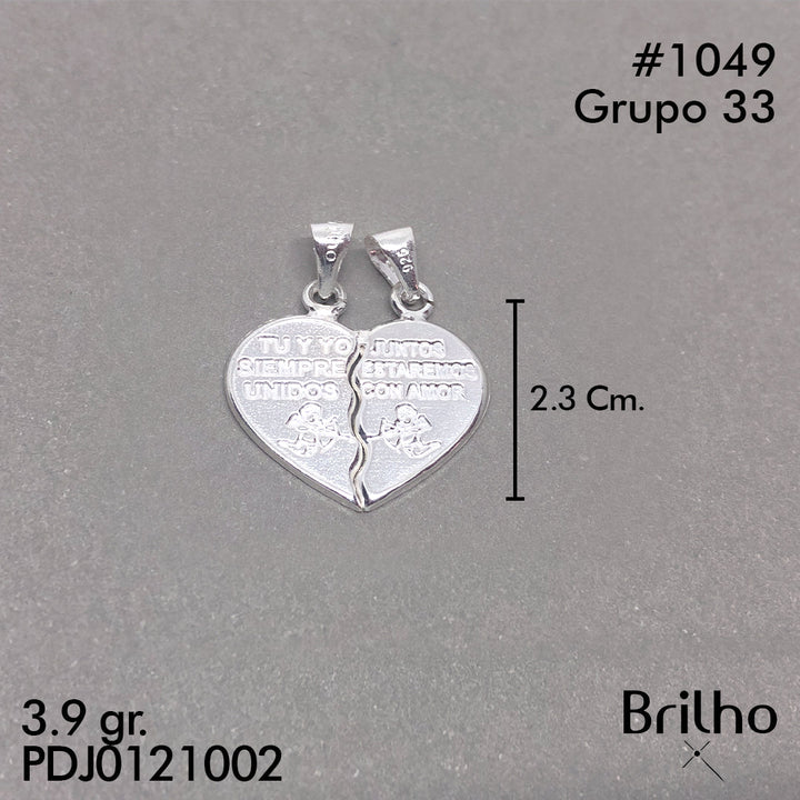 CDJ1049 DIJE CORAZON PARTIDO NACIONAL