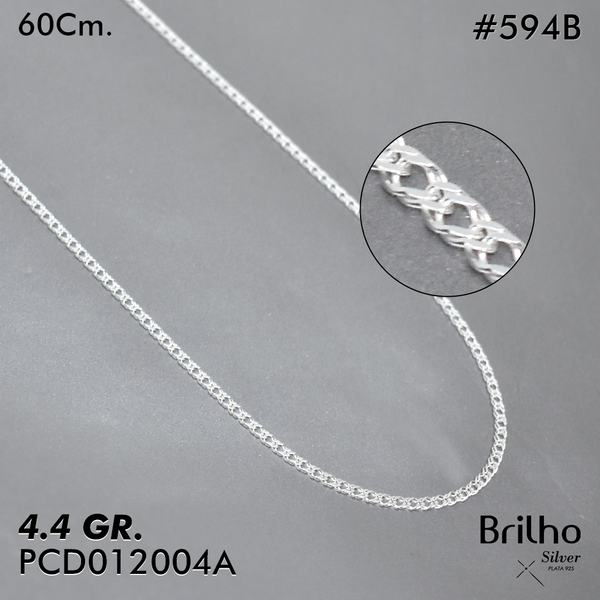PCD0594B CADENA DELGADA BARBADA 60CM