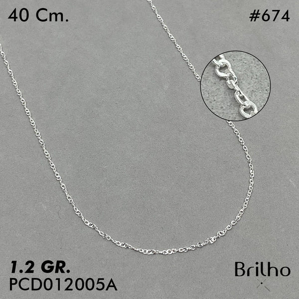 PCD0674 CADENA DELGADA SINGAPUR 40CM