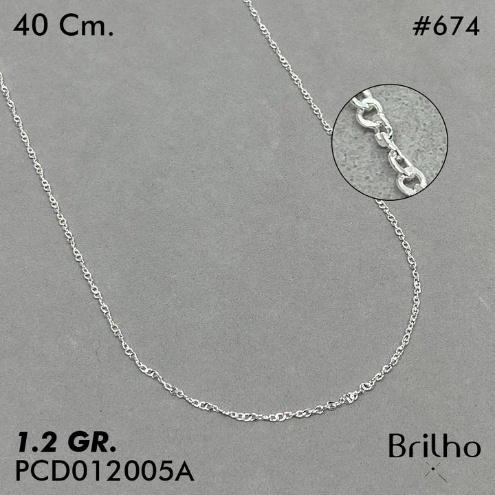PCD0674 CADENA DELGADA SINGAPUR 40CM