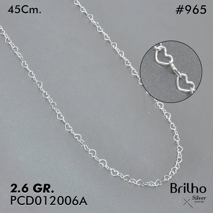 PCD0965 CADENA DELGADA Y ESPECIAL 45CM