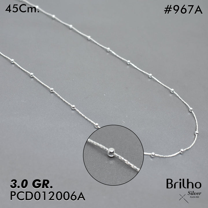 PCD0967A CADENA DELGADA Y ESPECIAL 45CM