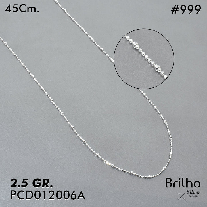 PCD0999 CADENA DELGADA Y ESPECIAL 45CM