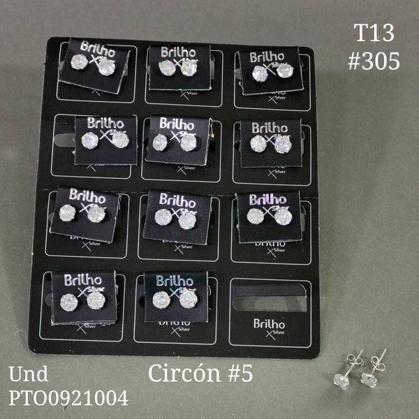 T13N305 TOPO CIRCON 5MM REDONDO X12