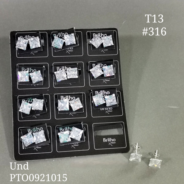 T13N316 TOPO CIRCON 8MM CUADRADO X12